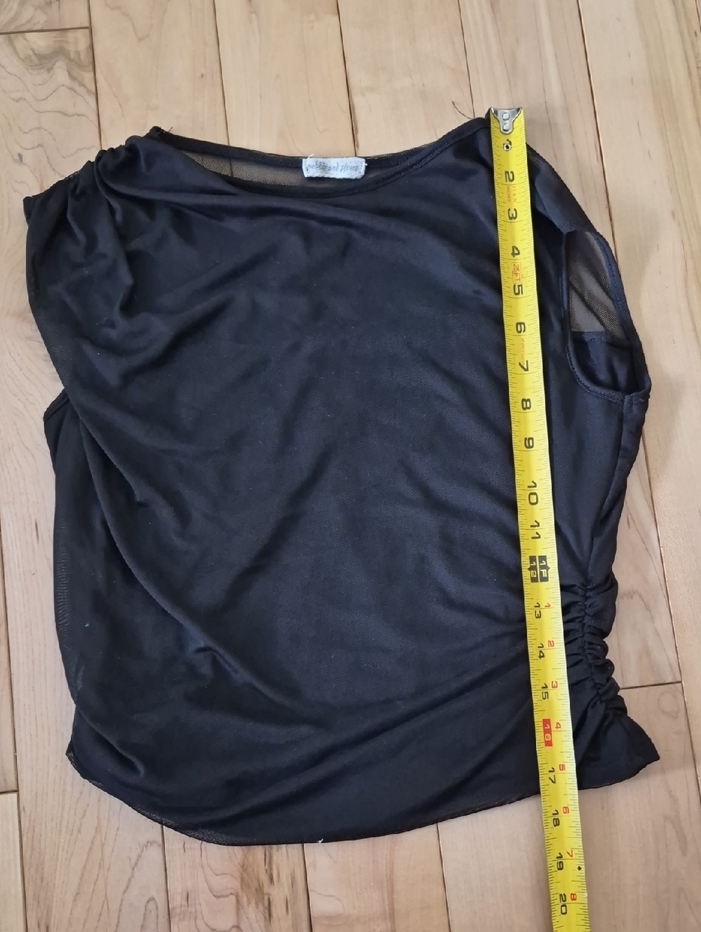 Pebble And Stone Women's Size Small (I Think) Black Sleeveless Ruched Top - Picture 4 of 5